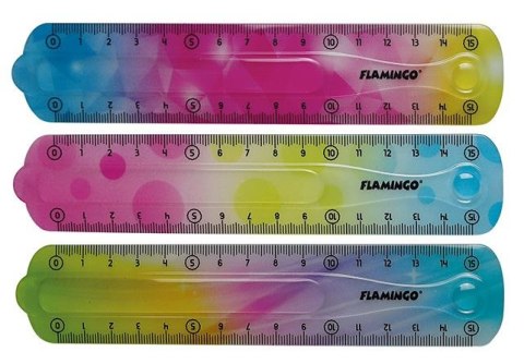 Flamingo Linijka plastikowa 15cm Flamingo (FLKR972275)