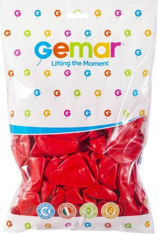 Godan Balon gumowy czerwony pastelowy 100 szt czerwony 10cal Godan (g90/45)