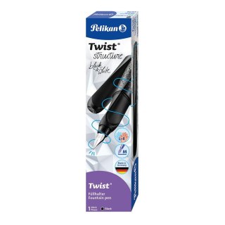 Pelikan Pióro wieczne Twist structure stal M black Pelikan (400195687)