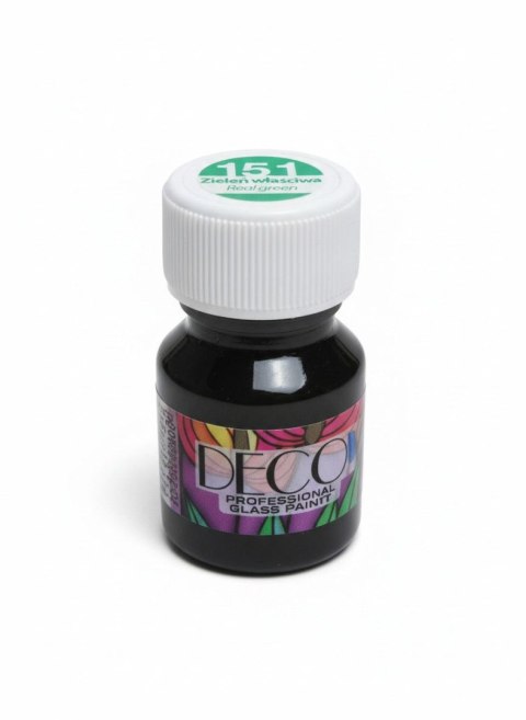 Renesans Farba do malowania na szkle kolor: zielony 30ml 1 kolor. Renesans (151)