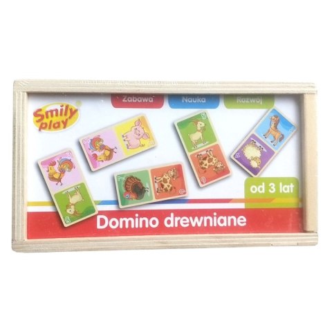 Smily Play Gra logiczna domino drewniane Smily Play (SPW83591)