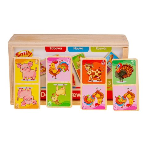 Smily Play Gra logiczna domino drewniane Smily Play (SPW83591)
