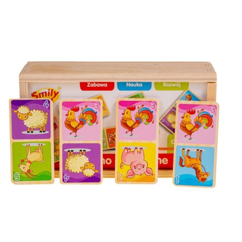 Smily Play Gra logiczna domino drewniane Smily Play (SPW83591)