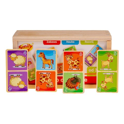 Smily Play Gra logiczna domino drewniane Smily Play (SPW83591)