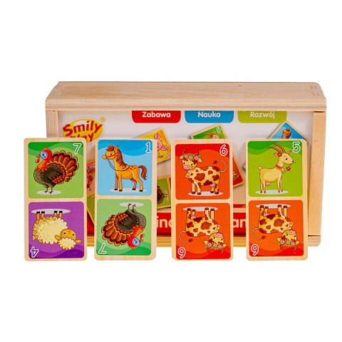 Smily Play Gra logiczna domino drewniane Smily Play (SPW83591)