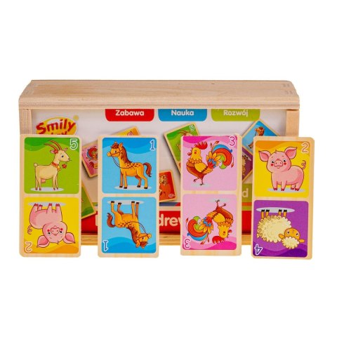 Smily Play Gra logiczna domino drewniane Smily Play (SPW83591)