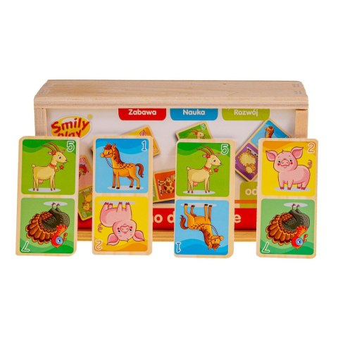 Smily Play Gra logiczna domino drewniane Smily Play (SPW83591)