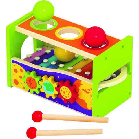 Smily Play Zabawka edukacyjna Przybijanka drewniana z cymbałkami Smily Play (SPW83694)