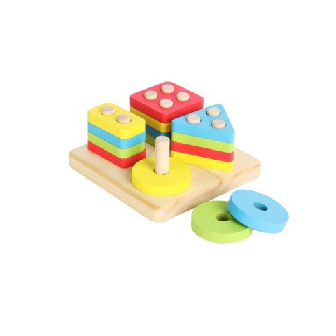 Smily Play Zabawka edukacyjna drewniana inteligencja 4w1 Smily Play (AC7620 AN01)
