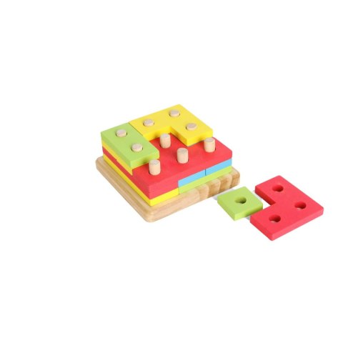 Smily Play Zabawka edukacyjna drewniana inteligencja 4w1 Smily Play (AC7620 AN01)