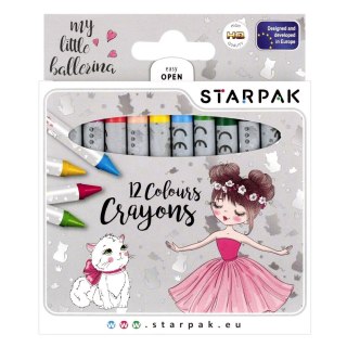 Starpak Kredki świecowe Balerina 12 kol. Starpak (490940)