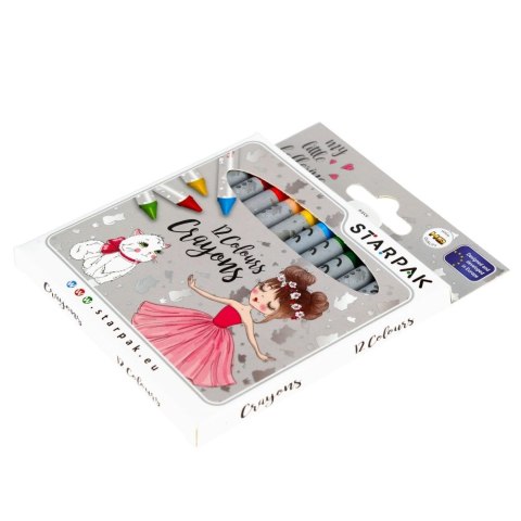 Starpak Kredki świecowe Balerina 12 kol. Starpak (490940)
