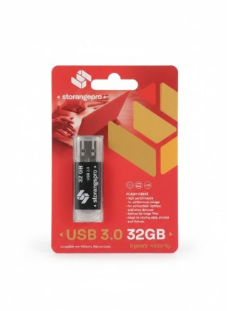 Storange Pendrive Black 32GB Storange (STORANPEN32GBBK3.0)
