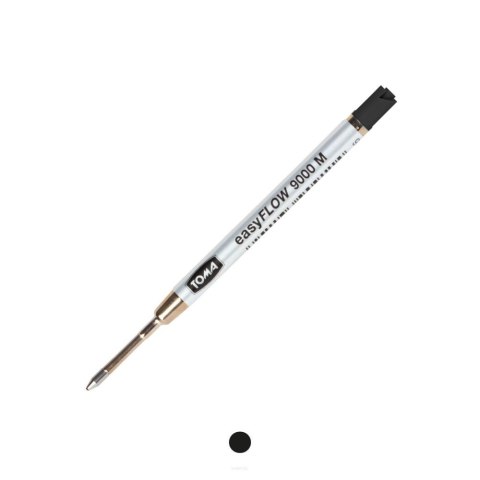 Toma Wkład do długopisu wielkopojemny czarny wkład czarny 1,0mm Toma (TO-609 3 2)