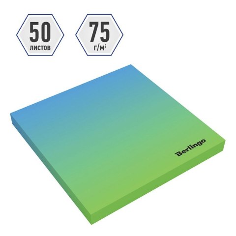 Berlingo Notes samoprzylepny (karteczki) niebieski 50k [mm:] 75x75 Berlingo (4260107514466)