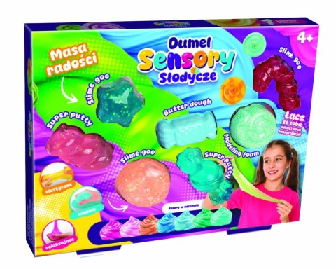 Dumel Masa plastyczna dla dzieci SENSORY słodycze mix Dumel (DD30631)