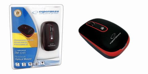 Esperanza Mysz Sirius czerwony Esperanza (EM102R)
