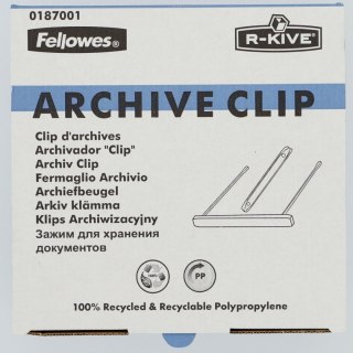 Fellowes Klipsy do spinania dokumentów plastik 50 szt Fellowes (89500)