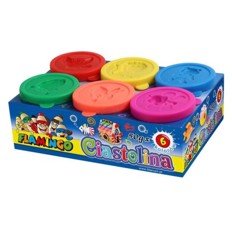 Flamingo Ciastolina 6 kol. 300g Flamingo (334699)