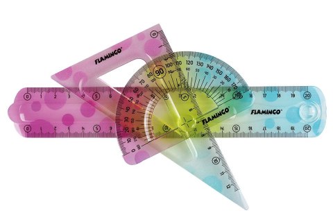 Flamingo Komplet geometryczny 3 el. Flamingo (FLKR972278)