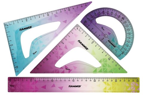 Flamingo Komplet geometryczny 4 el. Flamingo (FLKR973390)