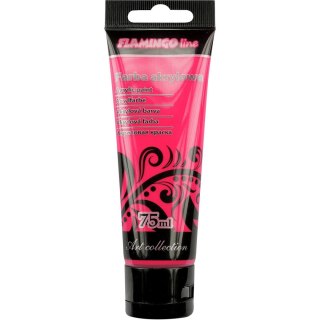 Flamingo Line Farba akrylowa Fluo kolor: różowy 75ml Flamingo Line (105)