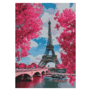 Flamingo Line Zestaw kreatywny Diamentowa mozaika 30x40cm Wieża Eiffla 1 Flamingo Line (TGD72828)