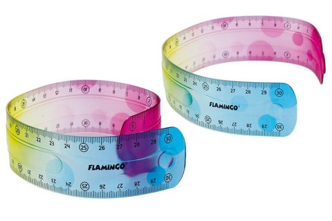 Flamingo Linijka plastikowa 30cm Flamingo (FLKR972277)