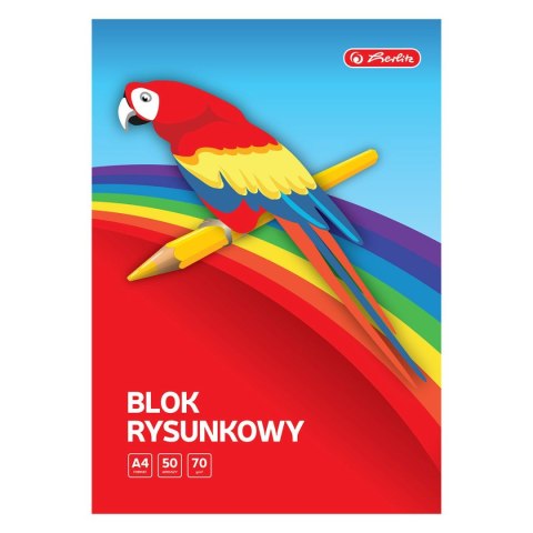 Herlitz Blok rysunkowy 9584806 A4 biały 70g 50k Herlitz (400198596)