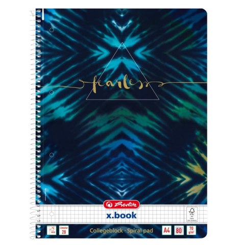 Herlitz Kołobrulion A4 New Batik Fearless 50044153 80k. krata Herlitz (400173294)