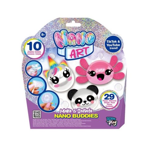 Orbico Sp. Z O.o. Zestaw kreatywny dla dzieci Nano CRAFT Make Inflate Nano Buddies Orbico Sp. Z O.o. (238101-6L-F25)