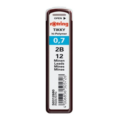 Rotring Wkład do ołówka (grafit) 2B 0,7mm Rotring