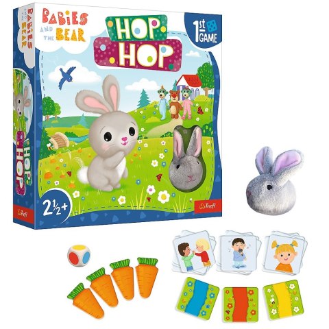 Trefl Gra edukacyjna Gra HOP HOP /Bobaski i Miś Trefl (02435)