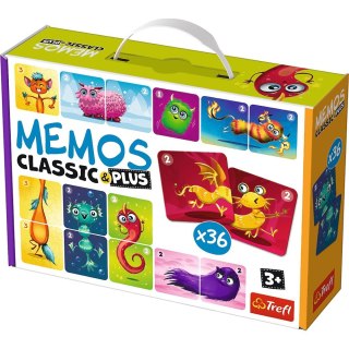Trefl Gra pamięciowa Memos Classic & Plus, Cute Monsters Trefl (02273)