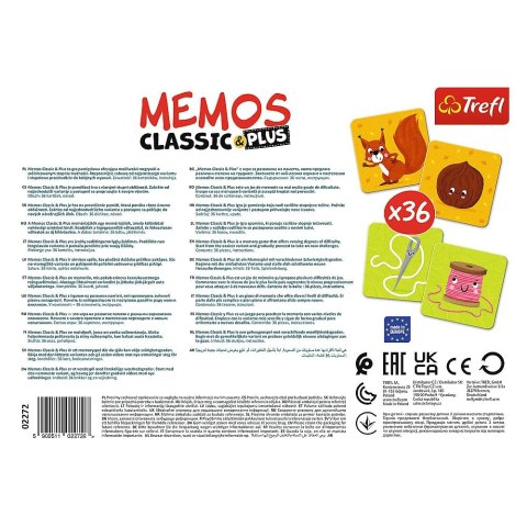 Trefl Gra pamięciowa Memos Classic & Plus, Logic Trefl (02272)