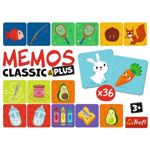 Trefl Gra pamięciowa Memos Classic & Plus, Logic Trefl (02272)