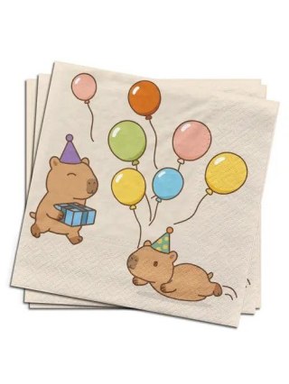 Arpex Serwetki kapibara mix papier [mm:] 330x330 Arpex (DC2867F)