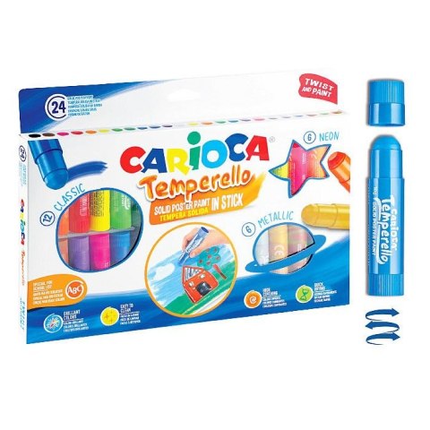 Carioca Farby akwarelowe TEMPERELLO 24 kolor. Carioca (43290)