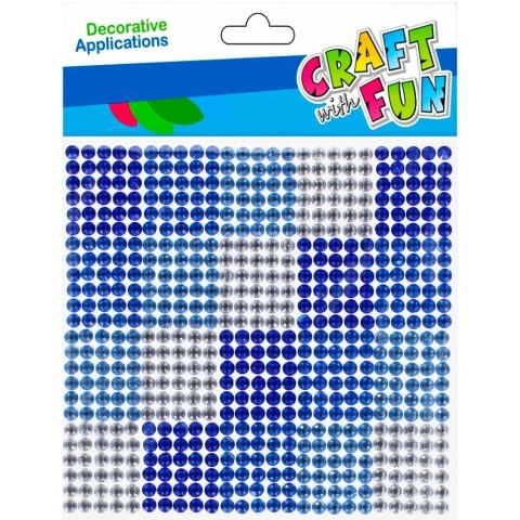 Craft With Fun Kryształki Samoprzylepne Niebieskie niebieskie Craft With Fun (501430)