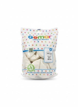 Godan Balon gumowy pastel 25 szt biały 19cal Godan (A19-01)