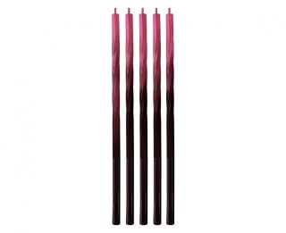 Godan Świeczka urodzinowa Świderki Ombre, czerwony/czarny, 5x5x150mm, 5 szt Godan (7C-SSOC)