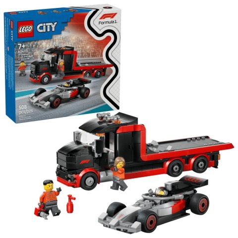 Lego Klocki konstrukcyjne City Ciężarówka F1® z bolidem Audi F1® Lego (60493)