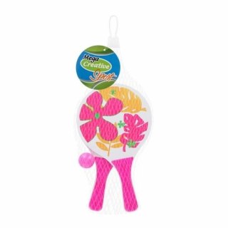 Mega Creative Rakieta plażowa drewniane z akcesoriami Kwiaty Mega Creative (584833)