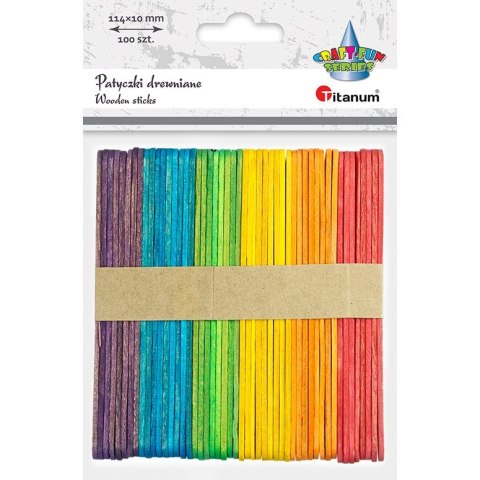 Titanum Ozdoba drewniana Craft-Fun Series patyczki Titanum (BG013)