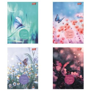 Unipap Zeszyt A5 Butterfly Meadow 96k. 70g krata Unipap