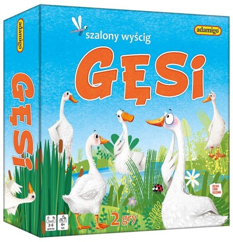 Adamigo Gra planszowa GĘSI - SZALONY WYŚCIG Adamigo