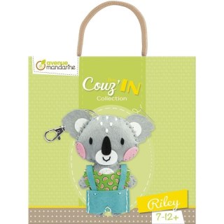 Avenue Mandarine Zestaw kreatywny dla dzieci Brelok do szycia koala Avenue Mandarine (0906)