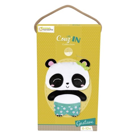 Avenue Mandarine Zestaw kreatywny dla dzieci Zestaw Maskotka do szycia panda Gustav Avenue Mandarine (1101)