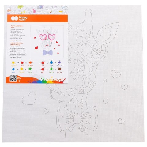 Happy Color Podobrazie nadruk Zyrafa [mm:] 250x250 Happy Color (7392 2525-GF01)