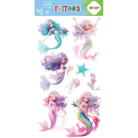 Happy Color Tatuaż zmywalny MAGICAL SIRENS Happy Color (HA 4261 1020-KP10)
